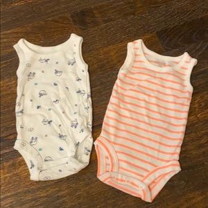 Carters Newborn Sleeveless Onesies